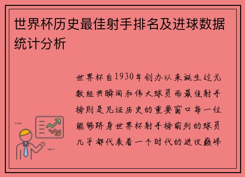 世界杯历史最佳射手排名及进球数据统计分析